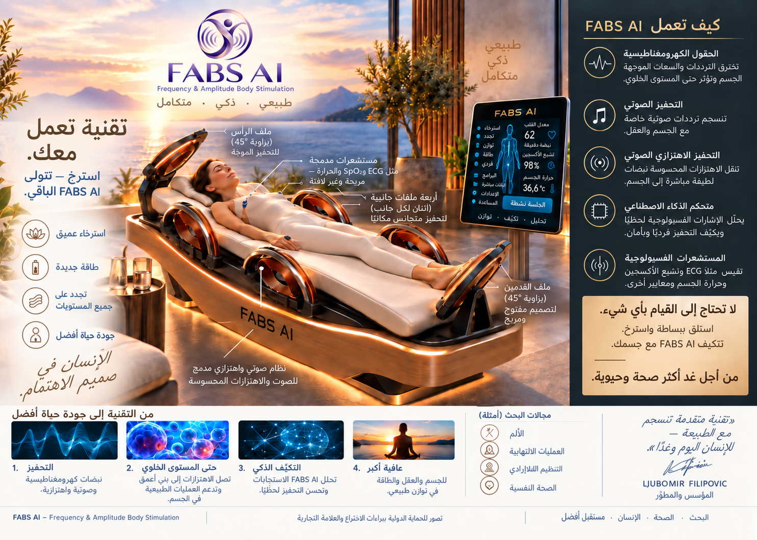 FABS AI · مفهوم سرير مفتوح