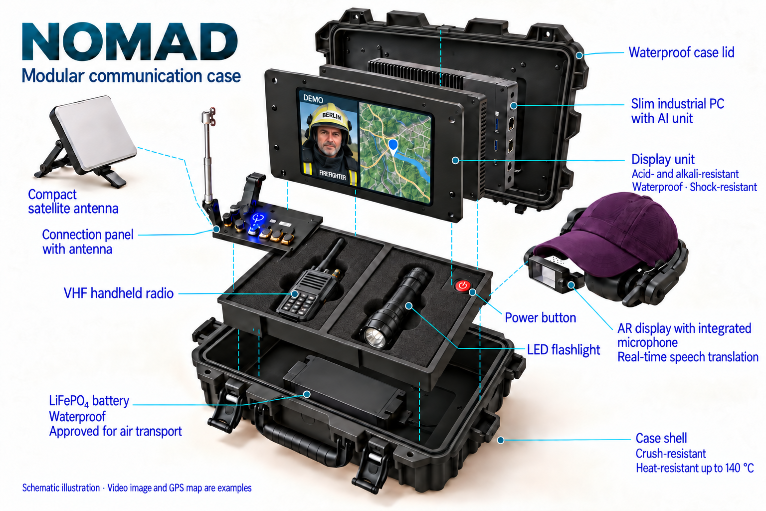 Modular case platform · concept illustration